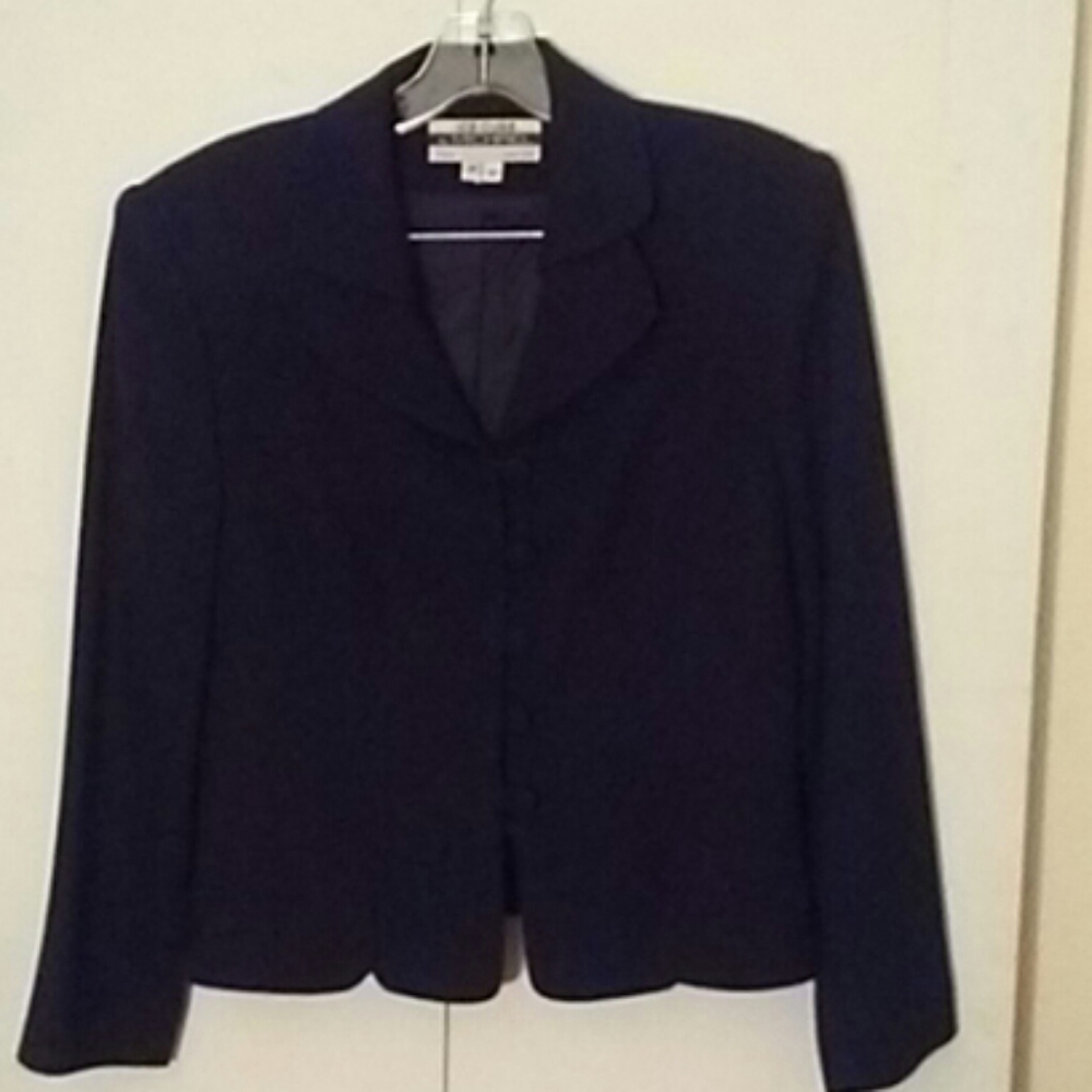 Ice Cube by Michael Jacket sz petite 12 dark blue